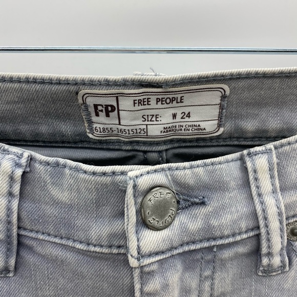 FREE PEOPLE Great Heights Frayed Skinny Jeans - Picture 5 of 9